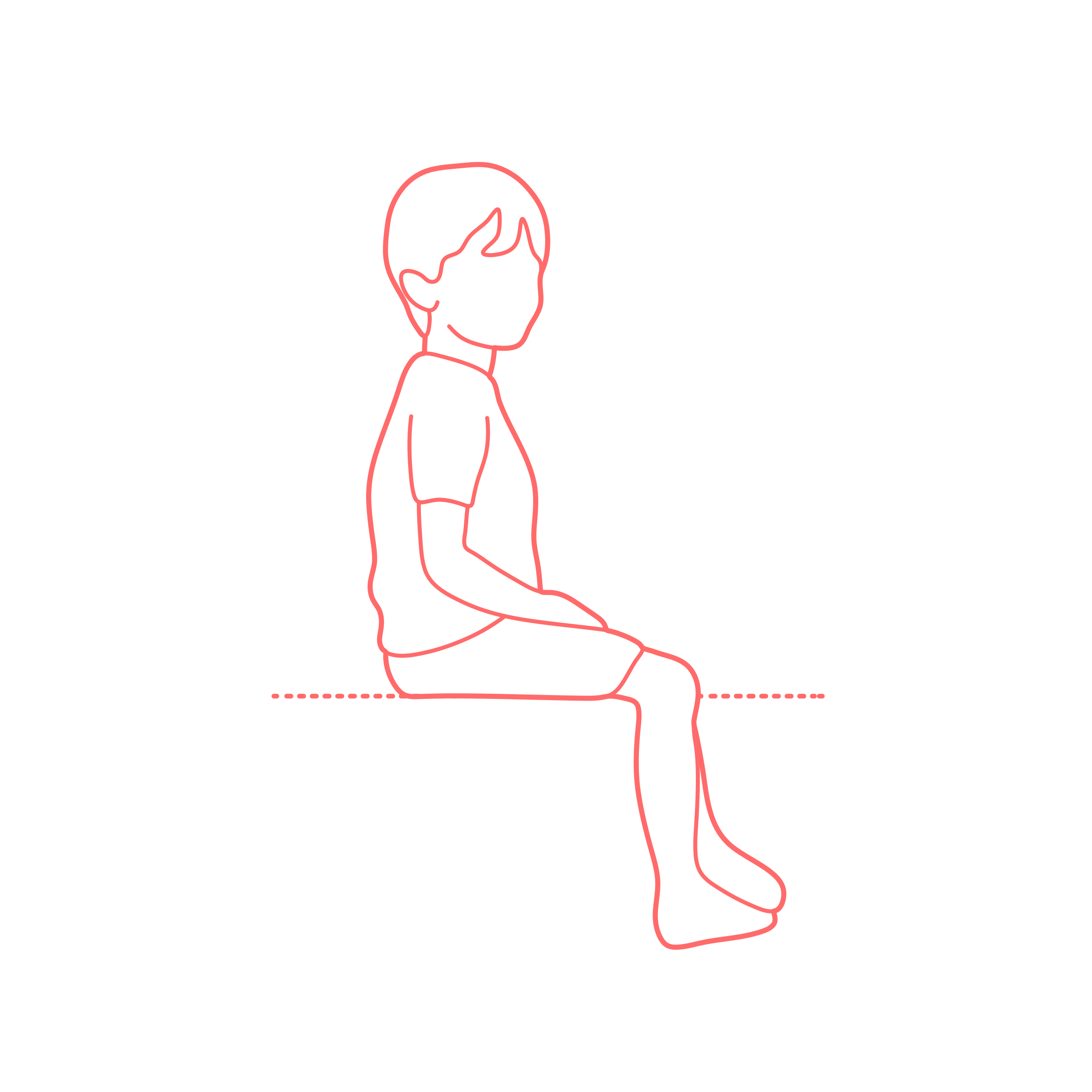Humans Children Kids Sitting Chair Boys Side Tracing Svg Vector Free Vectors